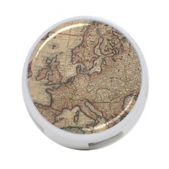 Vintage Europe Map 4-port Usb Hub (two Sides) by Sudheng