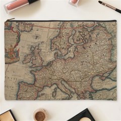 Vintage Europe Map Cosmetic Bag (xxxl) by Sudheng