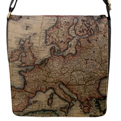 Vintage Europe Map Flap Closure Messenger Bag (s) by Sudheng