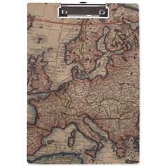 Vintage Europe Map A4 Acrylic Clipboard