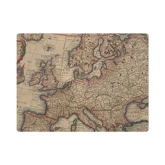 Vintage Europe Map Premium Plush Fleece Blanket (mini) by Sudheng