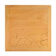 Vintage Europe Map Wood Photo Frame Cube