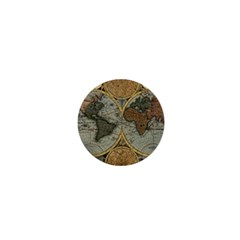 Vintage World Map 1  Mini Magnets by Sudheng