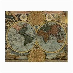 Vintage World Map Small Glasses Cloth by Sudheng