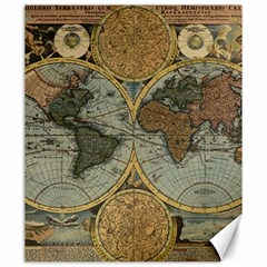 Vintage World Map Canvas 20  X 24  by Sudheng