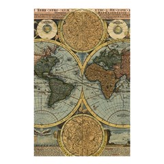 Vintage World Map Shower Curtain 48  X 72  (small)  by Sudheng