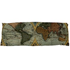 Vintage World Map Body Pillow Case Dakimakura (two Sides) by Sudheng