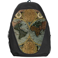 Vintage World Map Backpack Bag by Sudheng