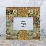 Vintage World Map White Box Photo Frame 4  x 6  Front