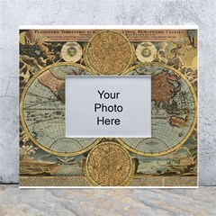 Vintage World Map White Wall Photo Frame 5  X 7  by Sudheng