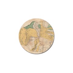 Vintage World Map Physical Geography Golf Ball Marker (4 Pack) by Sudheng