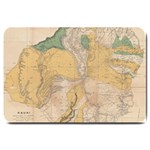 Vintage World Map Physical Geography Large Doormat 30 x20  Door Mat