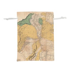 Vintage World Map Physical Geography Lightweight Drawstring Pouch (m) by Sudheng