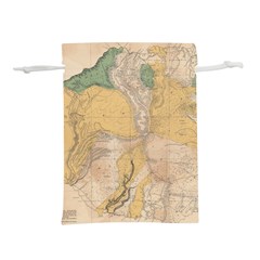 Vintage World Map Physical Geography Lightweight Drawstring Pouch (l) by Sudheng