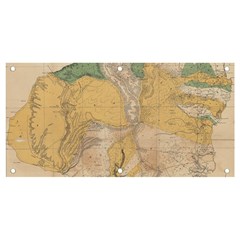 Vintage World Map Physical Geography Banner And Sign 4  X 2  by Sudheng