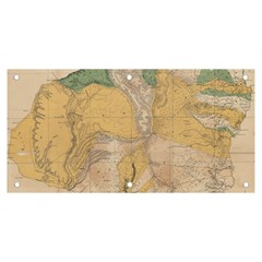 Vintage World Map Physical Geography Banner And Sign 6  X 3  by Sudheng