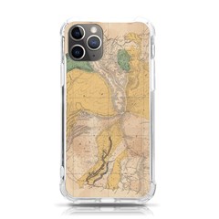 Vintage World Map Physical Geography Iphone 11 Pro 5 8 Inch Tpu Uv Print Case by Sudheng