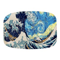 The Great Wave Of Kanagawa Painting Starry Night Van Gogh Mini Square Pill Box by Sudheng