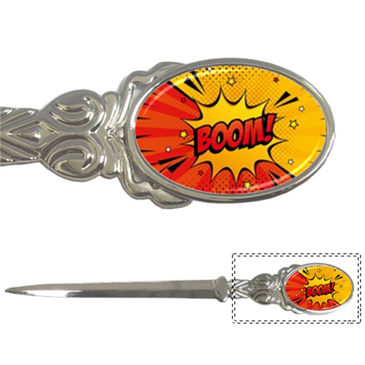 Explosion Boom Pop Art Style Letter Opener