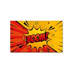 Explosion Boom Pop Art Style Sticker (rectangular)