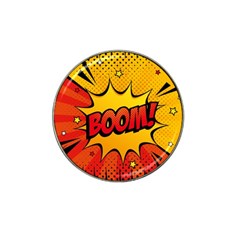 Explosion Boom Pop Art Style Hat Clip Ball Marker (4 Pack) by Sudheng