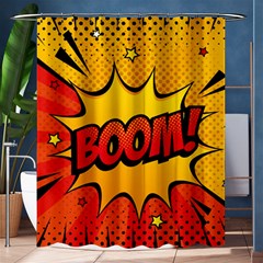 Explosion Boom Pop Art Style Shower Curtain 60  X 72  (medium)  by Sudheng