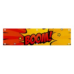 Explosion Boom Pop Art Style Banner And Sign 4  X 1  by Sudheng