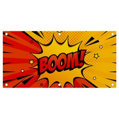 Explosion Boom Pop Art Style Banner And Sign 4  X 2  by Sudheng