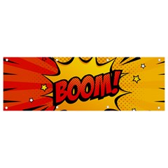 Explosion Boom Pop Art Style Banner And Sign 9  X 3  by Sudheng