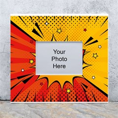 Explosion Boom Pop Art Style White Wall Photo Frame 5  X 7  by Sudheng