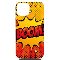 Explosion Boom Pop Art Style Iphone 14 Black Uv Print Case by Sudheng