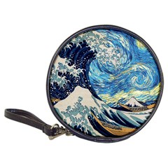 Starry Night Hokusai Van Gogh The Great Wave Off Kanagawa Classic 20-cd Wallets by Sudheng