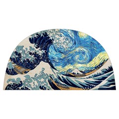 Starry Night Hokusai Van Gogh The Great Wave Off Kanagawa Anti Scalding Pot Cap by Sudheng