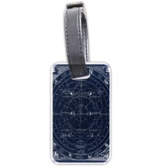 Vintage Astrology Poster Luggage Tag (one Side) by ConteMonfrey