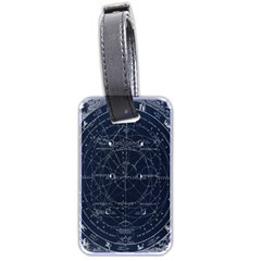 Vintage Astrology Poster Luggage Tag (two Sides) by ConteMonfrey