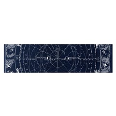 Vintage Astrology Poster Oblong Satin Scarf (16  X 60 ) by ConteMonfrey