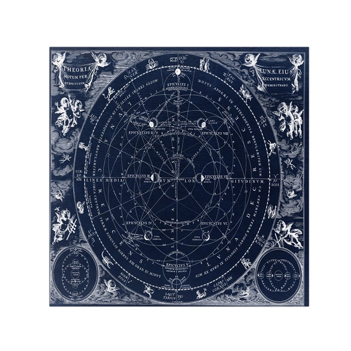 Vintage astrology poster Square Satin Scarf (30  x 30 )