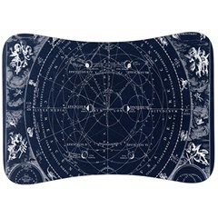 Vintage Astrology Poster Velour Seat Head Rest Cushion by ConteMonfrey