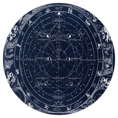 Vintage Astrology Poster Round Trivet by ConteMonfrey