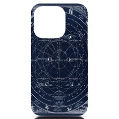 Vintage Astrology Poster Iphone 14 Pro Black Uv Print Case by ConteMonfrey