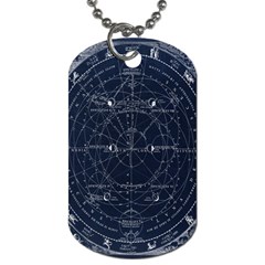 Vintage Astrology Poster Dog Tag (two Sides) by ConteMonfrey