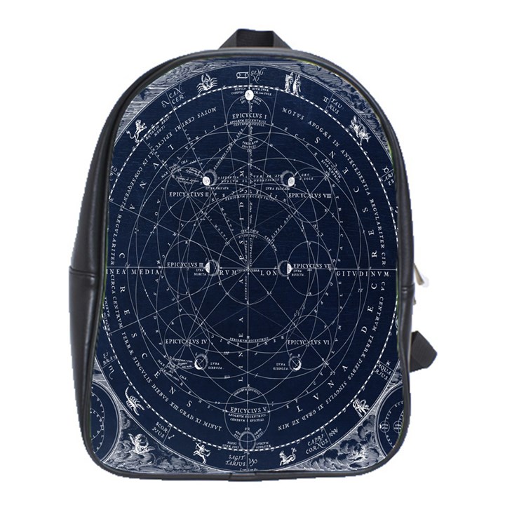 Vintage astrology poster School Bag (Large)