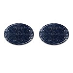 Vintage astrology poster Cufflinks (Oval) Front(Pair)