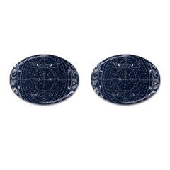 Vintage Astrology Poster Cufflinks (oval) by ConteMonfrey