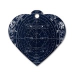 Vintage astrology poster Dog Tag Heart (One Side) Front