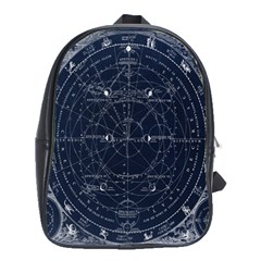 Vintage Astrology Poster School Bag (large) by ConteMonfrey