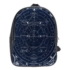 Vintage Astrology Poster School Bag (xl) by ConteMonfrey