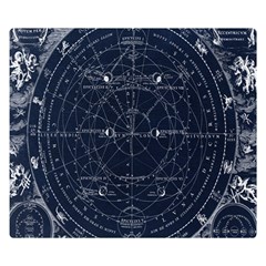 Vintage Astrology Poster Two Sides Premium Plush Fleece Blanket (small) by ConteMonfrey