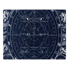 Vintage Astrology Poster Two Sides Premium Plush Fleece Blanket (large) by ConteMonfrey