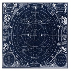 Vintage Astrology Poster Square Satin Scarf (36  X 36 ) by ConteMonfrey